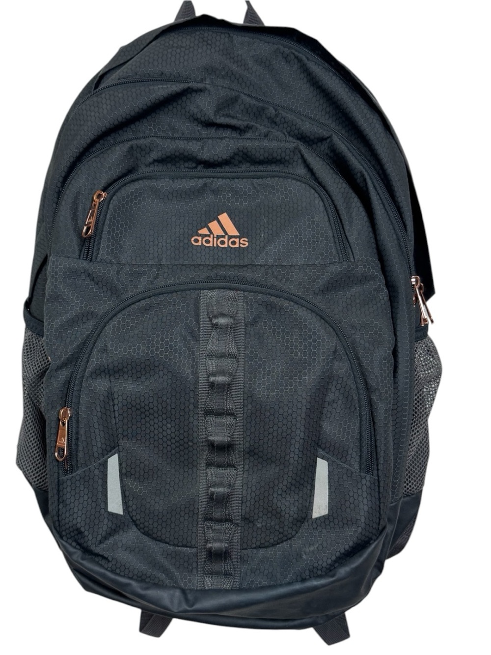 Adidas Black Backpack with Rose Gold Accents